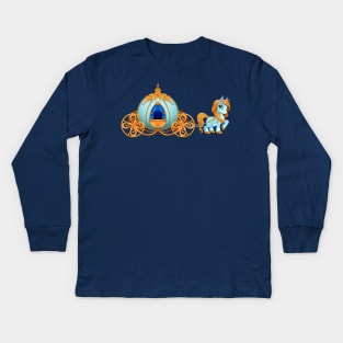 Cinderella Carriage Kids Long Sleeve T-Shirt